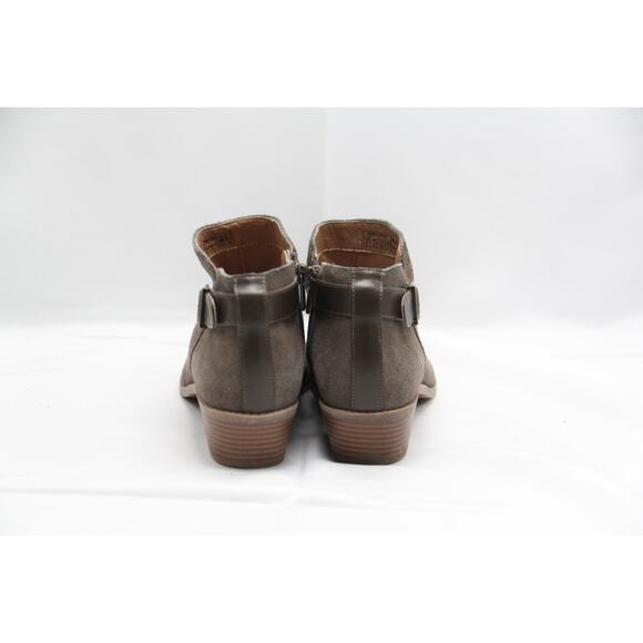 Vionic Millie Ankle Boots Womens Size 8 Gray Suede Zip Up Ortho Booties Shoes - Picture 2 of 7